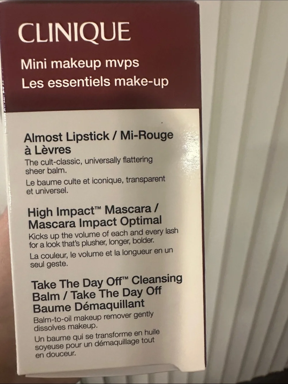 Clinique Mini Makeup MVPs Set - Lavender, Black, Red
